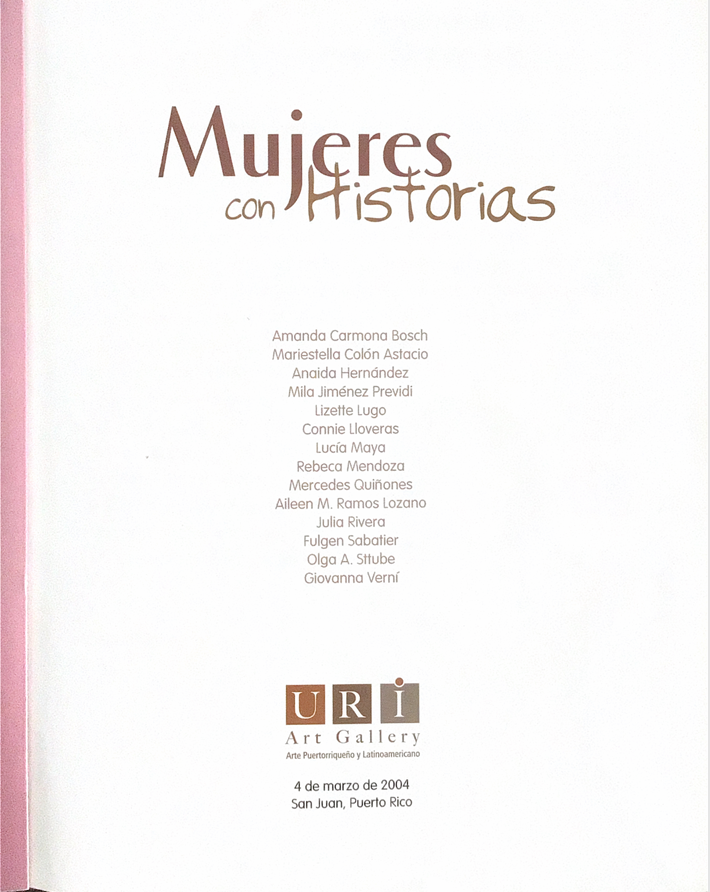 MUJERES CON HISTORIA